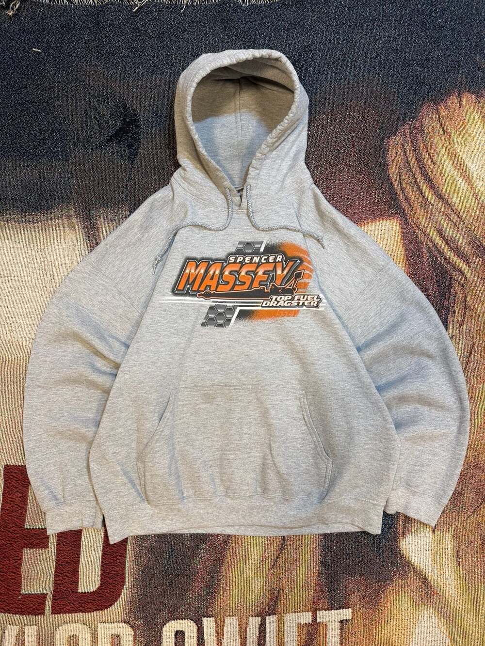 Gildan Heavy Blend Spencer Massey Top Fuel Dragster Racing Hoodie